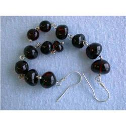 5153 Dangling Amber Earrings