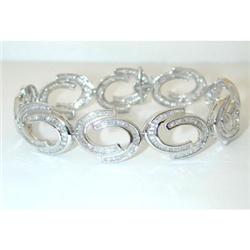 5160 14KW Gold Bracelet w/ Diamonds