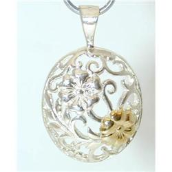 5172 Silver/ 18K Gold Pendant