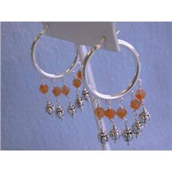 5189 Silver Earrings with Gemstones