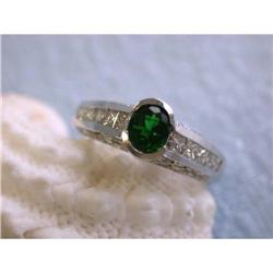5199 14k Gold Ring with Diamonds with Gemstone