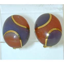 5314 Tiffany & Co. 18k Gold Chalcedony Earrings