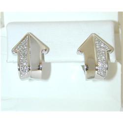 5320 ENIGMA 18k White Gold Diamond Earrings