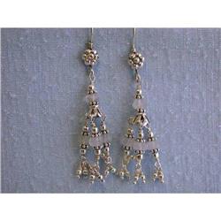 1259 Silver Earrings with Gemstones