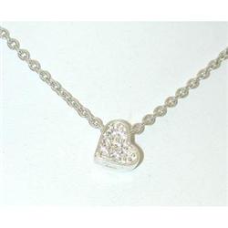 1264 Silver/18K Gold Necklace w/Cz