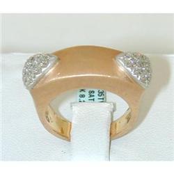 1277 18K 2 tone Gold Diamond Ring