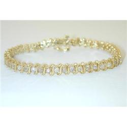 1284 14k Gold Diamond Bracelet