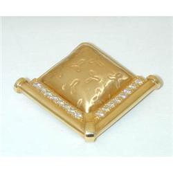 1288 18k Gold Diamond Pandent