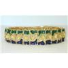 Image 1 : 1290 18K Gold Enamel Bracelet