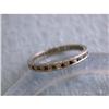 Image 1 : 1299 Platinum Ring with Diamonds and Garnet