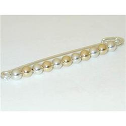 1360 Tiffany&Co. Silver/14K Gold Pin