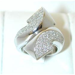 1365 ENIGMA "Gianni Bulgari" 18KW Diamond Ring
