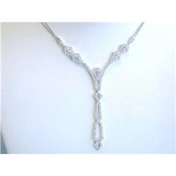 1373 18k White Gold Diamond Necklace