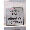 Image 1 : Reflective Alberta Highways Sign - 30" x 30"