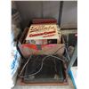 Image 1 : Turntable & Box of Vintage LP Records