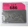 Image 1 : 1 Troy Oz. .999 Fine Titanium Buffalo Bar