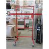 Image 1 : New Industrial Red Metal Rolling clothing Rack