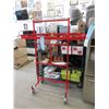 Image 1 : New Industrial Red Metal Rolling clothing Rack