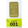 Image 1 : 1 Oz Johnson Matthey .9999 Fine Gold Bar