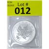 Image 1 : 1 Oz .9999 Fine Silver 2016 Canada Maple Leaf Coin