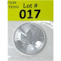 1 Oz .9999 Fine Silver 2020 Canada Maple Leaf Coin