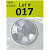 Image 1 : 1 Oz .9999 Fine Silver 2020 Canada Maple Leaf Coin
