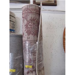 8 x 10 Foot Shag Area Carpet - Beige & Red