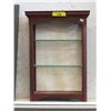 Image 1 : Small Free Standing Curio Shelf - 4" x 8" x 21"
