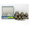 Image 1 : Mini Cloisonné Vases & 11 Piece Nesting Doll