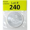 Image 1 : 1 Oz Krugerrand .999 Silver Coin