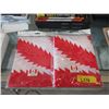 Image 1 : 2 New 3' x 5' Canadian Marijuana Leaf Flags