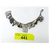 Image 1 : Vintage 7" Silver Multi Charm Bracelet