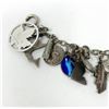 Image 2 : Vintage 7" Silver Multi Charm Bracelet