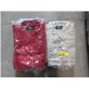 Image 1 : 2 Beige & 3 Red Denim Shirts - Size XL & XXL