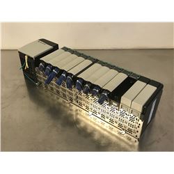 ALLEN BRADLEY 1756-A13/B 13 SLOT CHASSIS W/ POWER SUPPLY & I/O MODULES