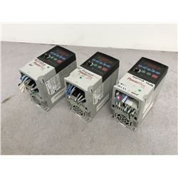 (3) ALLEN BRADLEY 22A-A2P3N104 POWER FLEX AC DRIVE