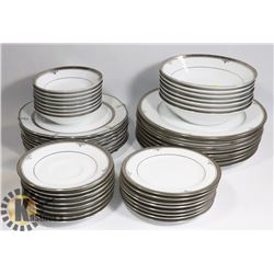 NORITAKE CHINA- "BUCKINGHAM PLATINUM" PATTERN