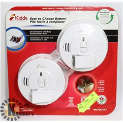 SEALED 2 PACK KIDDE SMOKE ALARM SET