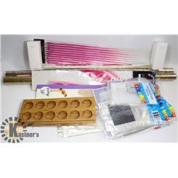 FLAT OF 3 GIFT BAGS, WRAPS, SPA RITUAL DISPLAY,