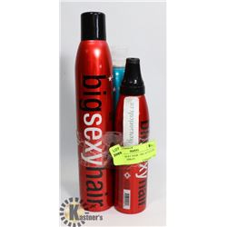 FLAT OF SEXY HAIR : BIG ATTITUDE, SOY HAIR SPRAY,