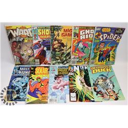 LOT OF MIXED COMICS INCLUDING 35CENT SPIDEY &