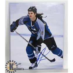 SIGNED MIKE RICCI SAN JOSE SHARKS 8 X 10 PHOTO W/