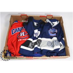 LOT OF 3 KIDS / CHILDRENS HOCKEY JERSEYS