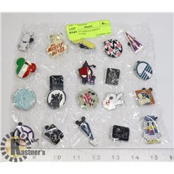 LOT OF 20 VARIOUS DISNEY TRADING PINS