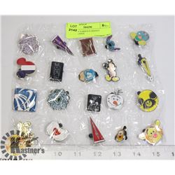 LOT OF 20 VARIOUS DISNEY TRADING PINS