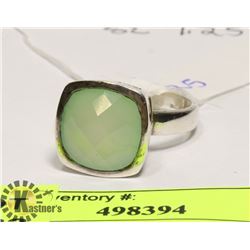 STERLING SILVER .925 CHALCEDONY RING SIZE 7.25