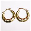 Image 3 : 10K YELLOW GOLD CUBIC ZIRCONIA (0.68GM)  EARRINGS