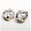 Image 2 : 14K YELLOW GOLD CUBIC ZIRCONIA (4MM)
