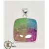 Image 1 : #151-RAINBOW SOLAR QUARTZ PENDANT