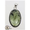 Image 1 : #221-PREHNITE PENDANT